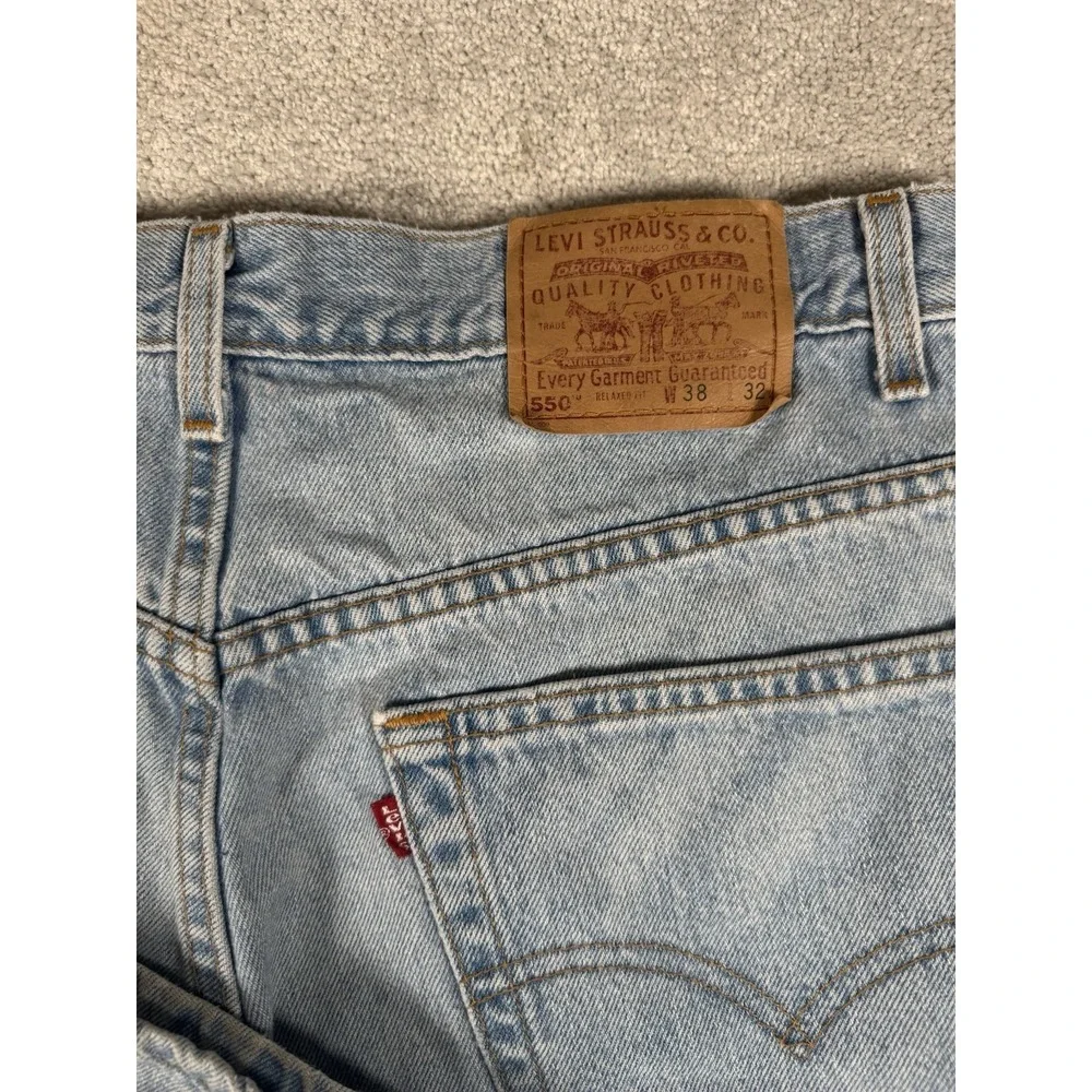 Vintage Levi's 550 Jeans‎ Made in USA 38x32 Relaxed Fit Dad Men's Red Tab Y2K 00